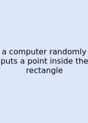 A Computer Randomly Puts A Point Inside The Rectangle