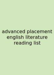 Advanced Placement English Literature Reading List