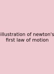 Illustration Of Newton's First Law Of Motion