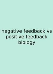 Negative Feedback Vs Positive Feedback Biology