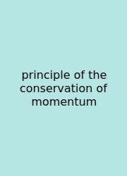 Principle Of The Conservation Of Momentum