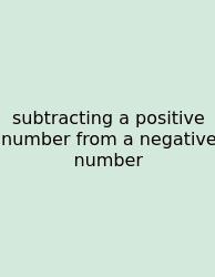 Subtracting A Positive Number From A Negative Number
